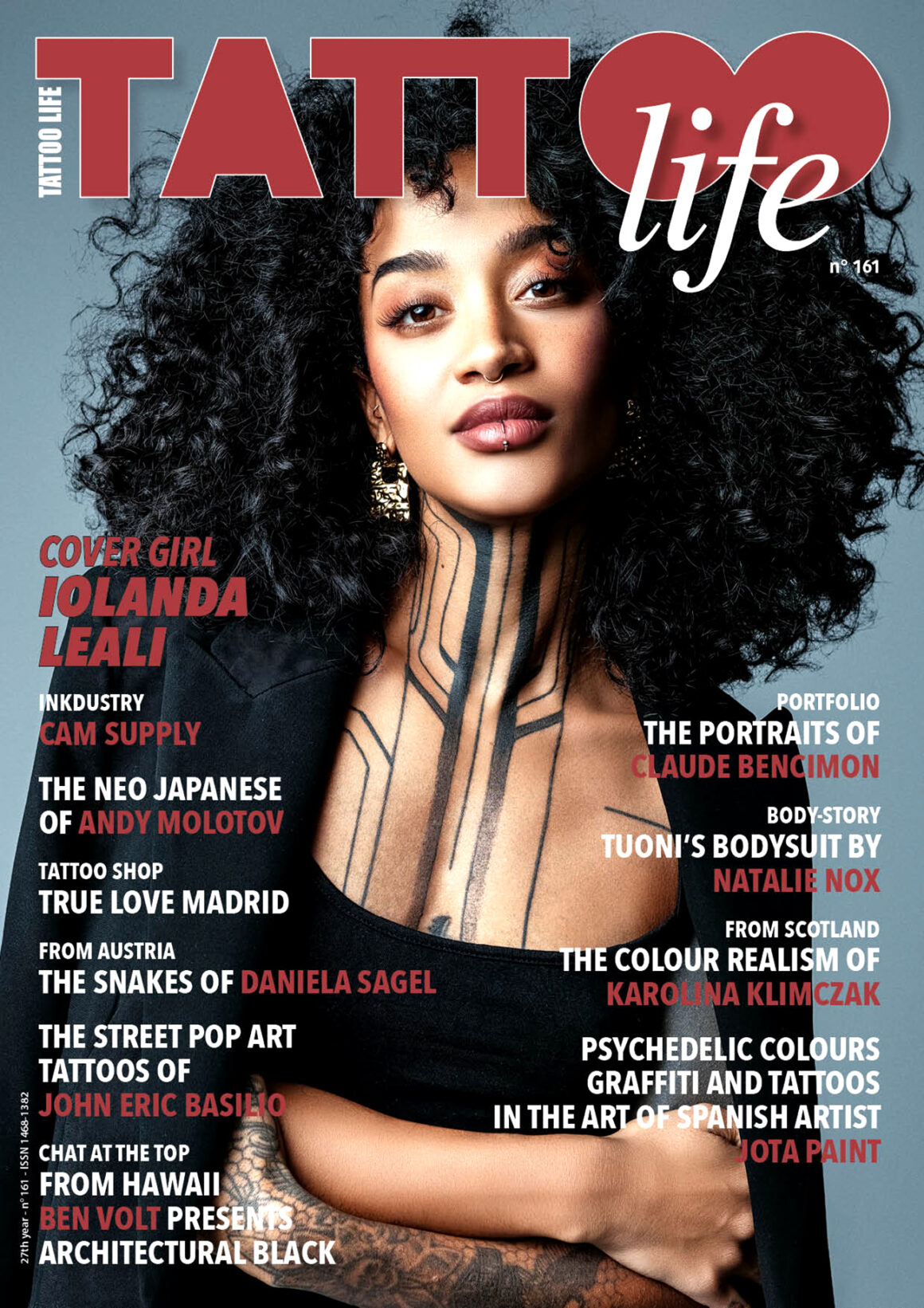 Iolanda Leali en couverture du magazine Tattoo Life n°161, juillet–août 2026